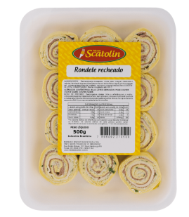 Rondele de presunto e queijo